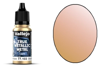 Vallejo 77103 True Metallic Metal 103 Light Imperial Gold