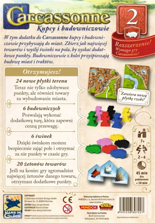 Carcassonne rozszerzenie 2. Kupcy i Budowniczowie (trzecia edycja)