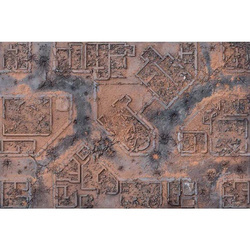 Kraken Wargames Gaming Mat 60"x44" / 112x152 cm - Warzone City - mata