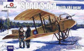 Amodel 7273 Spad S.A.4 with ski gear
