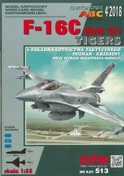 Model kartonowy GPM 513 F-16C Block 52+ Tigers (dwie wersje)