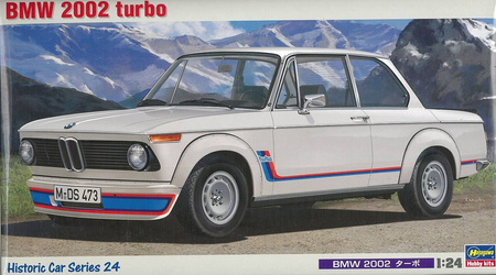 Hasegawa 21124 BMW 2002 turbo model plastikowy do sklejenia i pomalowania