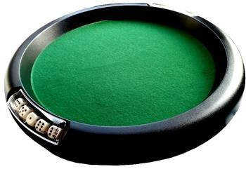 Zestaw do gry w kości - duża tacka 46 cm + żetony