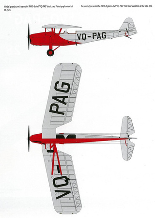 Model kartonowy RWD-8 'VQ-PAG'