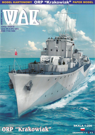 WAK 10/18  Niszczyciel ORP Krakowiak