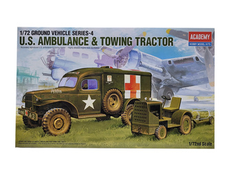 Academy 13403 U.S. Ambulance & Towing Tractor zestaw plastikowy do sklejenia i pomalowania