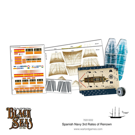 Black Seas Spanish Navy 3rd Rates of Renown - okręty 1:700