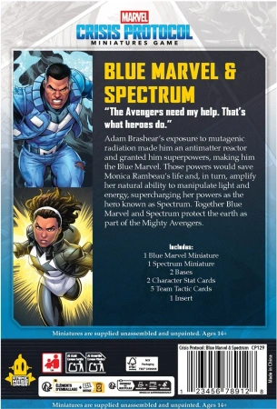 Marvel Crisis Protocol CP 129 Blue Marvel & Spectrum