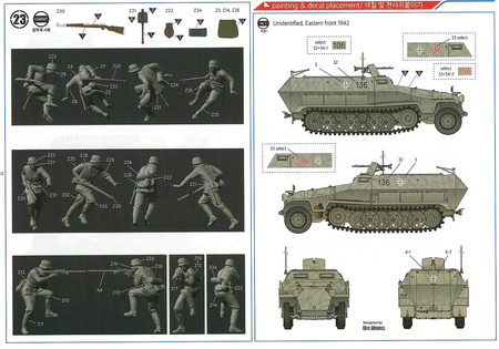 Acedemy 13540 Sd.Kfz.251/1 Ausf.C model plastikowy do sklejenia i pomalowania