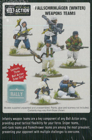 Bolt Action German Fallschirmjager (winter) Weapons Teams