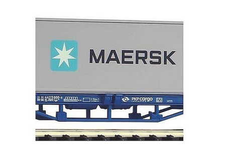Piko 58743 Wagon platforma z kontenerem Maersk