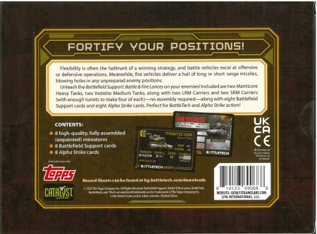BattleTech Battlefield Support Battle & Fire Lance