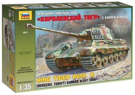 Zvezda 3601 King Tiger Ausf.B Henschel Turret