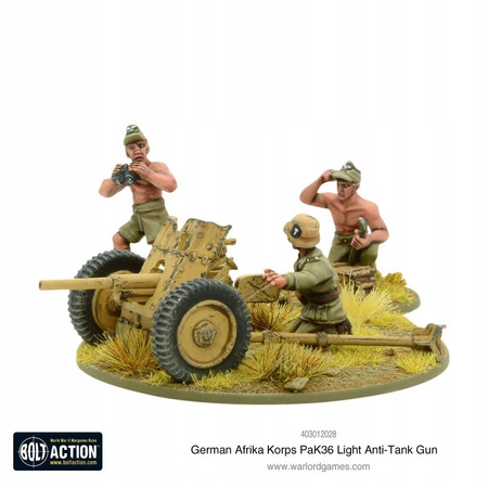 Bolt Action German Afrika Korps Pak 36 Light Anti-Tank Gun
