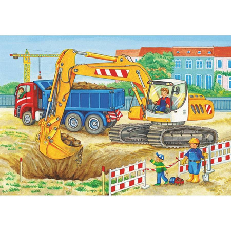 Puzzle 2x 12 el. Plac Budowy i Gospodarstwo