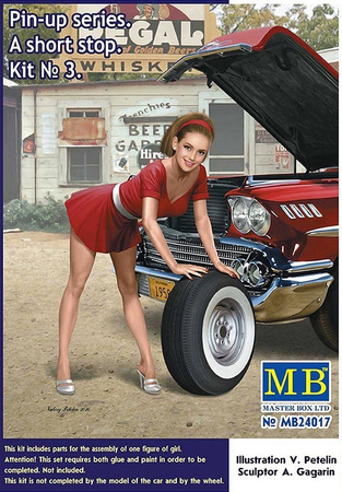 Master Box 24017 Pin-up series. A short stop-Kit 3