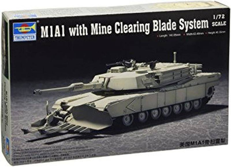 Trumpeter 07277 M1A1 with Mine Clearing Blade