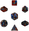 Kości zestaw RPG Chessex 26429 Gemini Blue-Red w/Gold