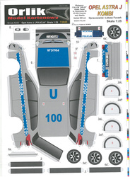 Orlik A010 Jelcz 080 samochód pożarniczy w wersji dowodzenia model kartonowy do sklejenia