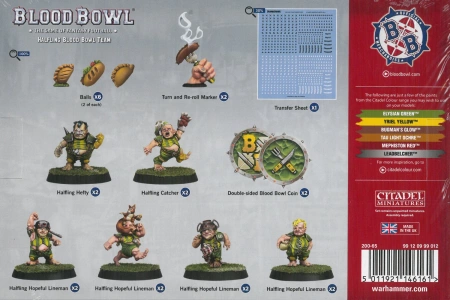 Blood Bowl Halfling Team / The Greenfield Grasshuggers drużyna niziołków