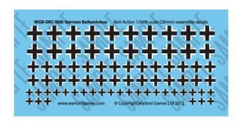 Kalkomania Bolt Action WGB-DEC-008 German Balkenkreuz Decal Sheet