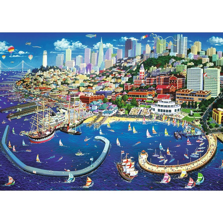 Puzzle 2000 Zatoka San Francosco (Trefl)