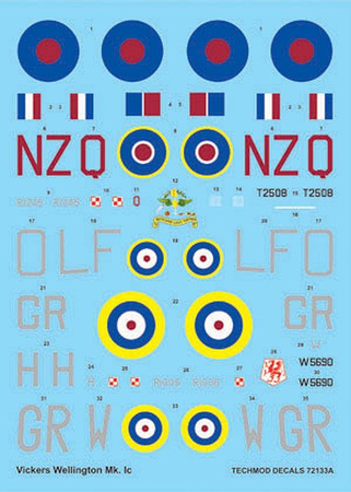 Techmod 72133 Vickers Wellington Mk Ic