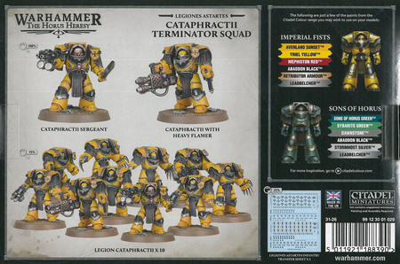 Horus heresy Cataphractii Terminator Squad