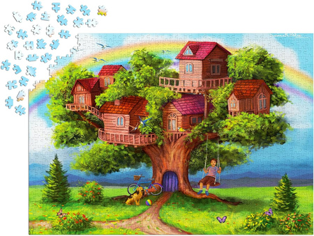 Puzzle 1000 el. Enjoy 2053 Domki na drzewie