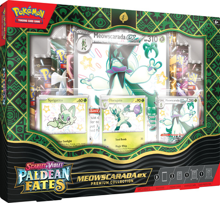 Pokemon TCG Paldean Fates Premium Collection Meowscarada Ex