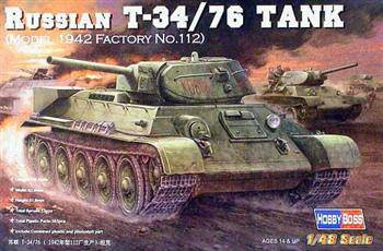 Hobby Boss 84806 Russian T-34/76 Tank - 1942