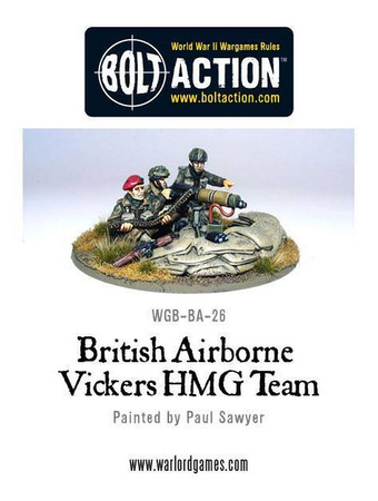 Bolt Action British Commando Paras Vickers MMG Team