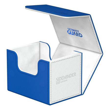 Pudełko na karty Sidewinder 100+ XenoSkin Blue/White Niebiesko/Białe (UG)