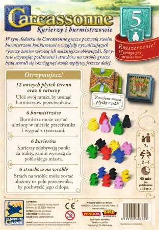 Carcassonne rozszerzenie 5. Kurierzy i Burmistrzowie (trzecia edycja)