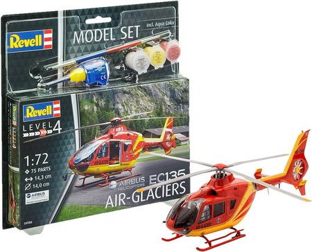 Revell 64986 Śmigłowiec EC 135 Air Glaciers Model Set