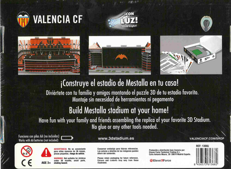Puzzle 3D 87 el. Stadion Valencia LED
