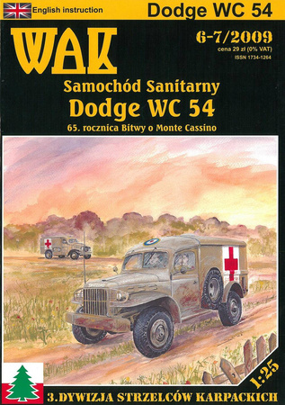 Model kartonowy WAK 6-7/09 Dodge WC54