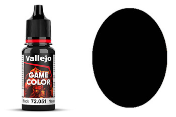 Farba Vallejo Game Color 80 72051 Black