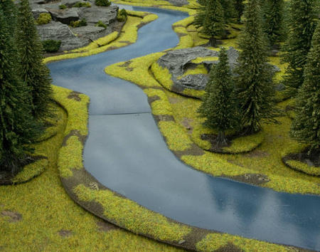 Battlefield in a Box BB514 River Expansion Bends - rzeka zakola