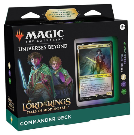 Magic The Gathering Lord of the Rings Tales of Middle Earth Commander Deck Food and Fellowship