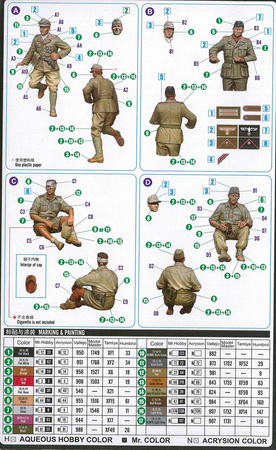 Hobby Boss 84409 German Tropical Panzer Crew zestaw figurek do sklejenia i pomalowania