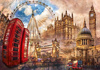 Puzzle 1500 Vintage London (Clementoni)