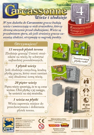 Carcassonne rozszerzenie 4. Wieże i Złodzieje (trzecia edycja)
