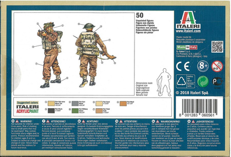 Italeri 6056 British Infantry WWII zestaw plastikowy do sklejenia i pomalowania