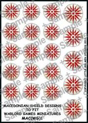 Hail Caesar Kalkomania MAC(WG)1 Macedonian Phalangite Shield Desing 1
