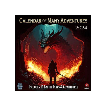 Calendar of Many Adventures 2024 - kalendarz map taktycznych