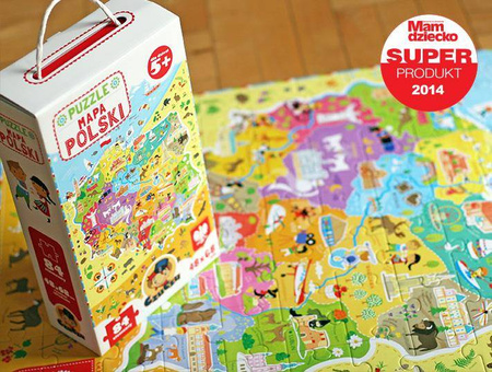 CzuCzu - Puzzle Mapa Polski / 5+