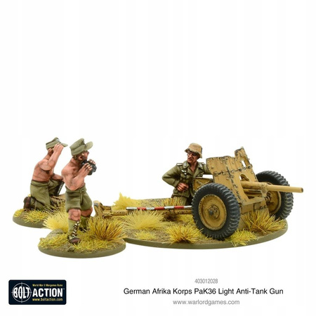 Bolt Action German Afrika Korps Pak 36 Light Anti-Tank Gun