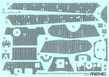 SPS-060 King Tiger (Porsche Turret) Zimmerit Decal