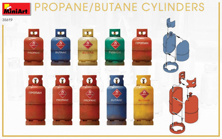 Mini Art 35619 Propane/Butane Cyliders